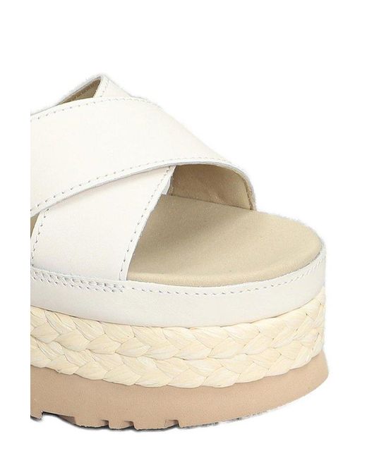 Ugg Natural Aubrey Ankle Strap Sandals