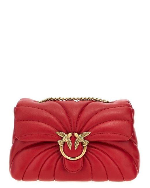 Pinko Red 'Love Puff Classic' Crossbody Bag