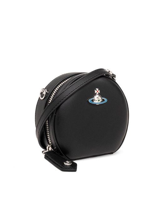 Vivienne Westwood Black 'round Mini' Shoulder Bag,