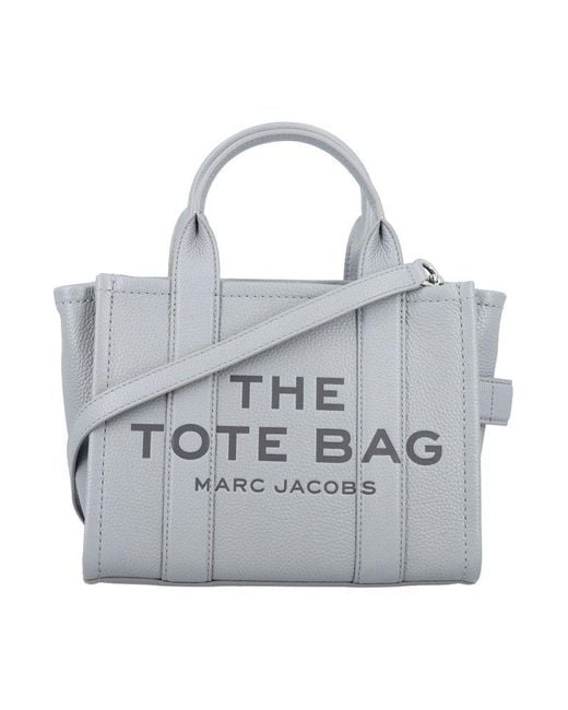 Marc Jacobs The Leather Medium Tote Bag in Grey | Lyst UK