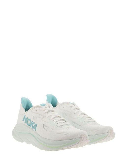 Hoka One One White Clifton 10