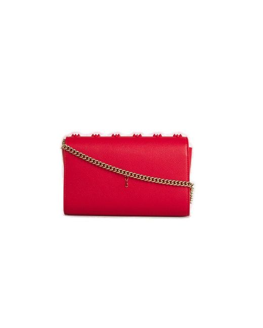 Christian Louboutin Paloma Clutch Bag in Red | Lyst