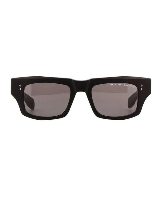 Dita Eyewear Black Rectangular Frame Sunglasses