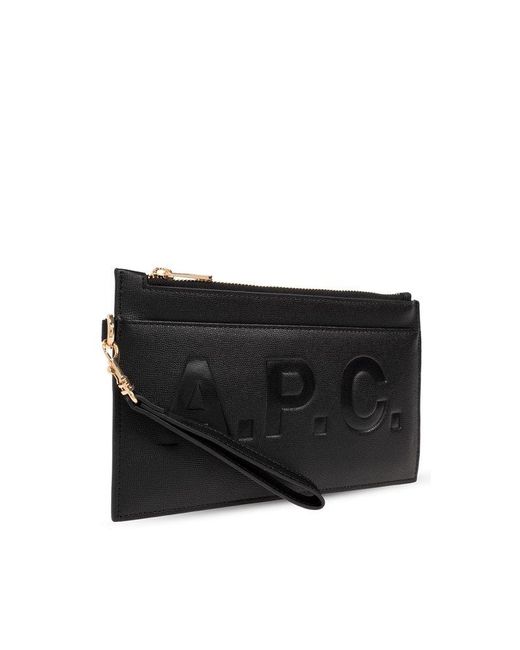 A.P.C. Black Pouch With Logo