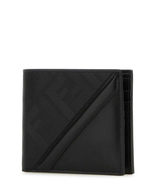 Fendi White Shadow Diagonal Wallet for men
