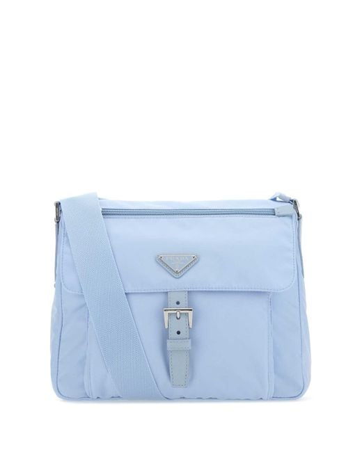 Prada Light Blue Re-nylon Crossbody Bag