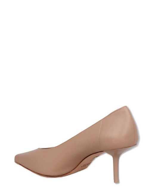 Max Mara Brown Pointed Toe Slip-On Pumps