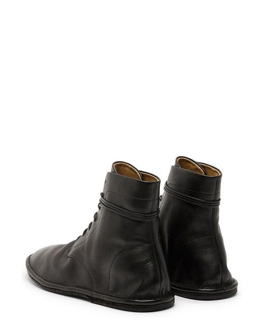 Marsèll Black Filo Lace-up Ankle Boots for men