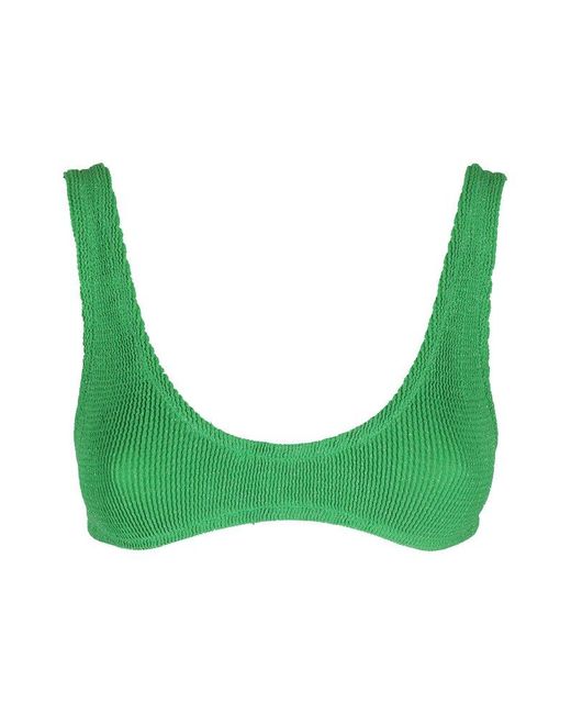 Mc2 Saint Barth Green Pamy Sleeveless Bikini Top