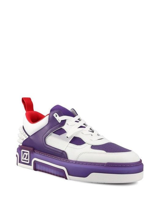 Christian Louboutin Astroloubi Lace-up Sneakers in Purple for Men | Lyst