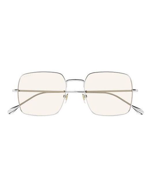 Gucci Metallic Square Frame Sunglasses for men