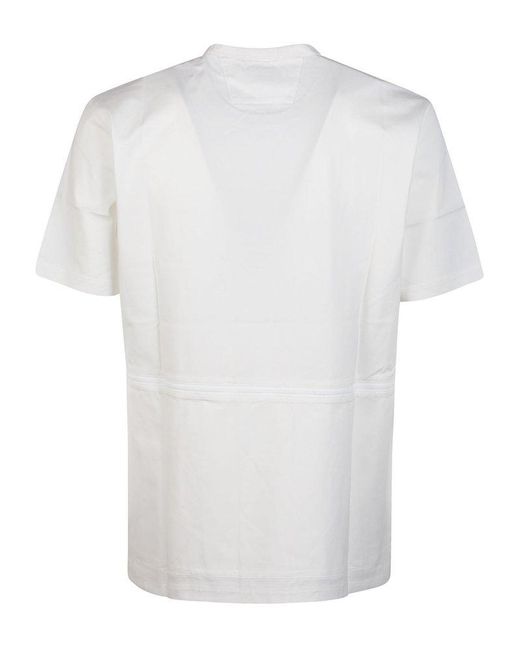 C P Company White Metropolis Mercerized Jersey T-shirt for men