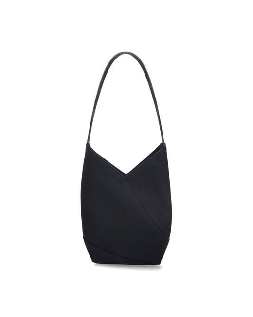 MM6 by Maison Martin Margiela Black 'japanese Satin' Tote Bag