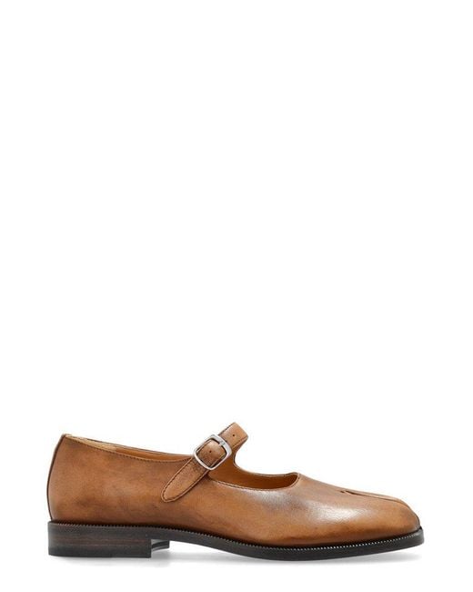 Maison Margiela Brown Shoes With Cut-Out Tabi