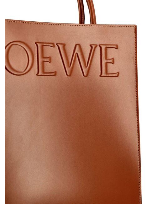 Loewe Brown Standard A4 Tote Bag