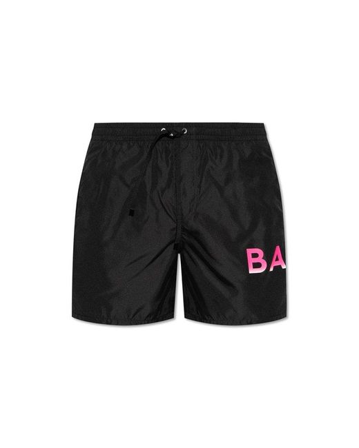 Balmain Black Swim Shorts, ' for men