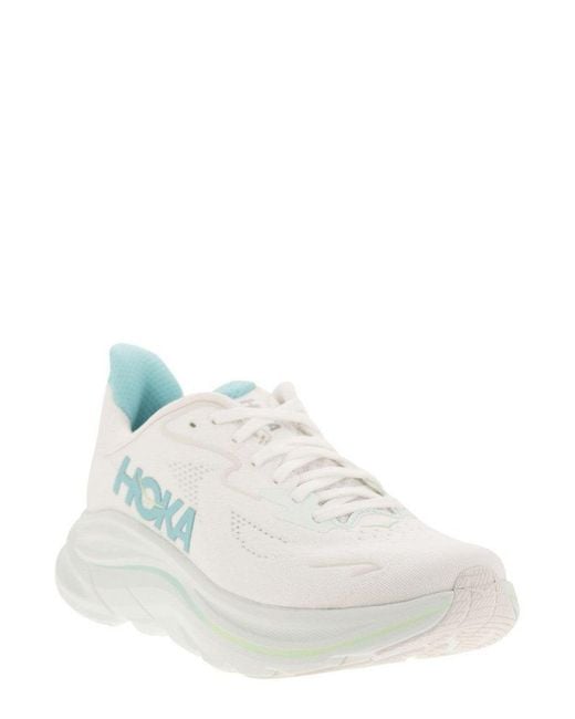 Hoka One One White Clifton 10