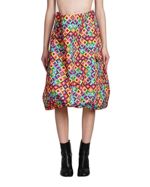 Comme des Garçons Skirt In Multicolor Polyester