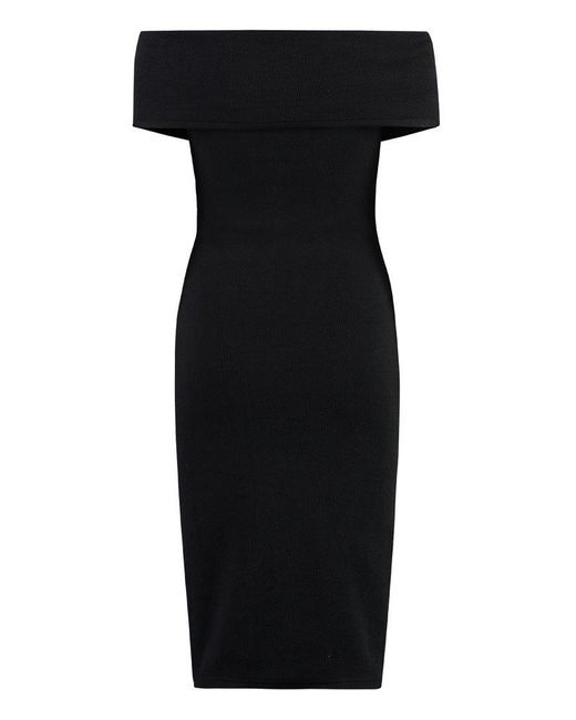 Bottega Veneta Black Technical Nylon Dress