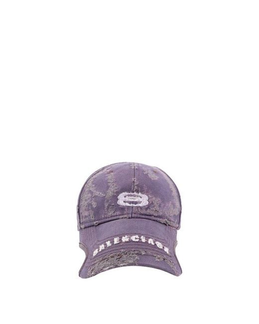 Balenciaga Purple Hat for men