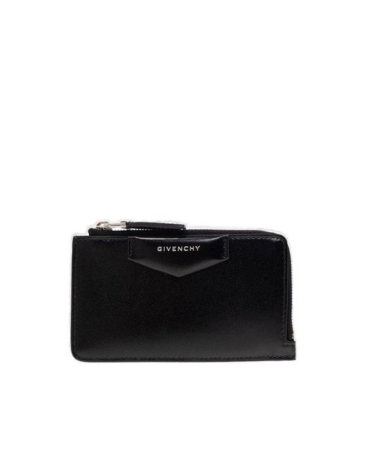 Givenchy Black Antigona Zipped Card Holder