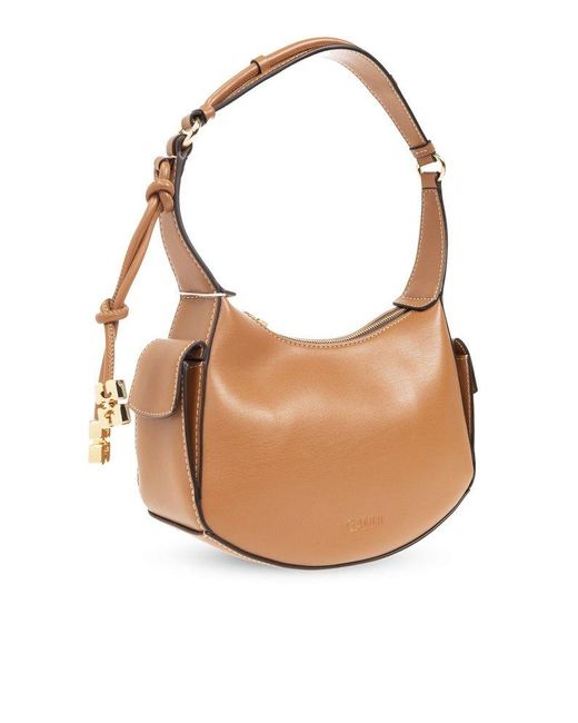 Ganni Brown ‘Swing’ Shoulder Bag