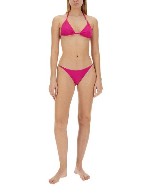 Versace Pink "medusa '95" Bikini Top