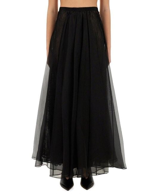 Nina Ricci Black Voluminous Maxi Skirt