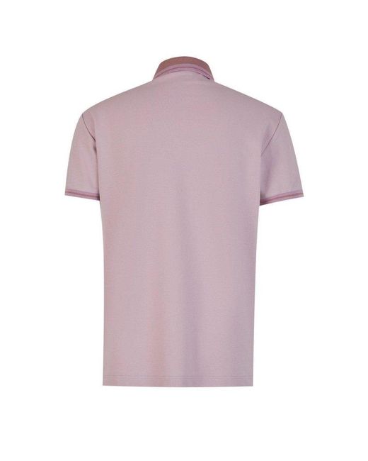 Etro Pink Cotton Piquet Polo for men