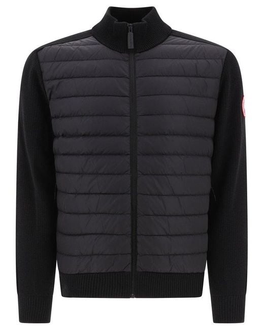 Canada Goose Black "Hybridge Knit" Jacket for men