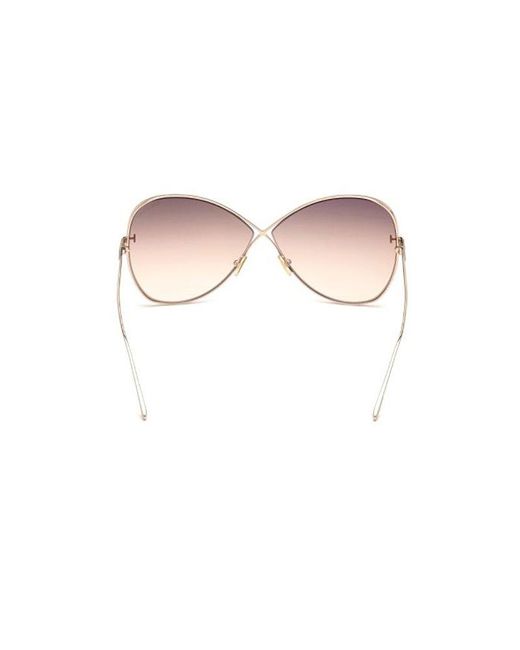 Tom Ford Pink Butterfly-frame Gradient Sunglasses