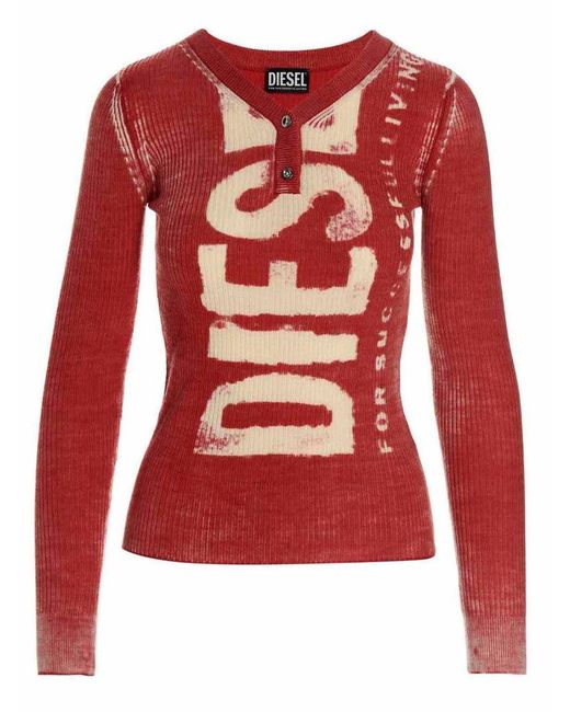 DIESEL Red M-arita Sweater, Cardigans
