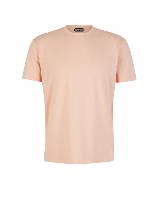 Tom Ford Pink Plain T-shirt for men