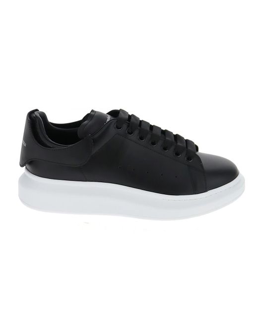 alexander mcqueen runway leather and suede platform trainers