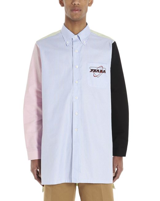 prada blue shirt