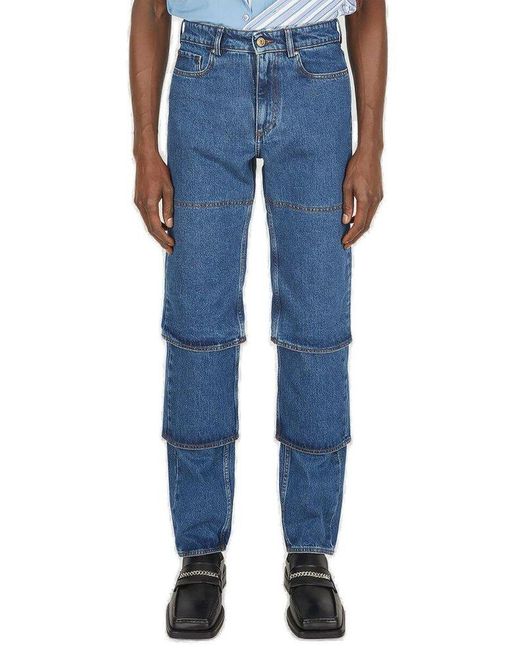Y. Project Blue Multi Cuff High Rise Jeans for men