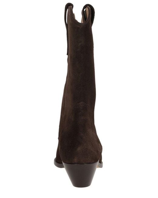 Isabel Marant Black Duerto Pointed-Toe Cowboy Boots