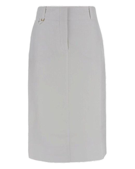 Jacquemus Gray Tailored Pencil Skirt