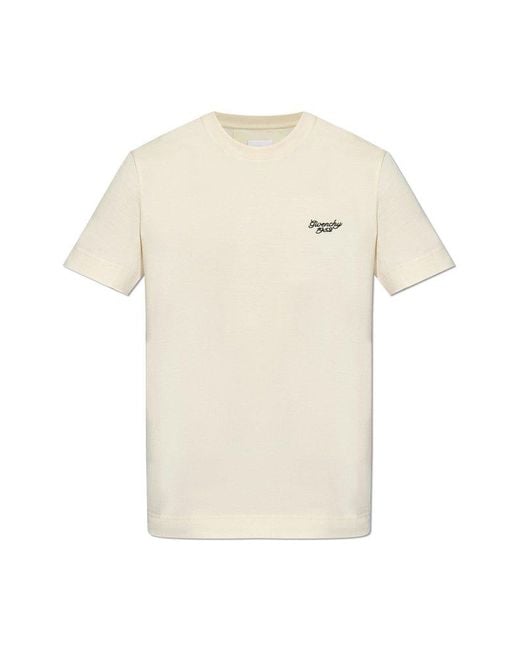 Givenchy Natural T-shirt With Logo, for men