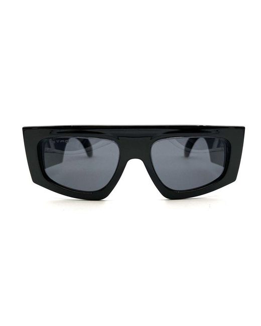 Etro Black Square Frame Sunglasses