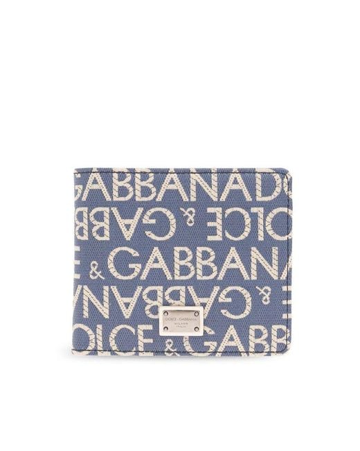 Dolce & Gabbana Blue Dolce & Gabbana Folding Wallet for men