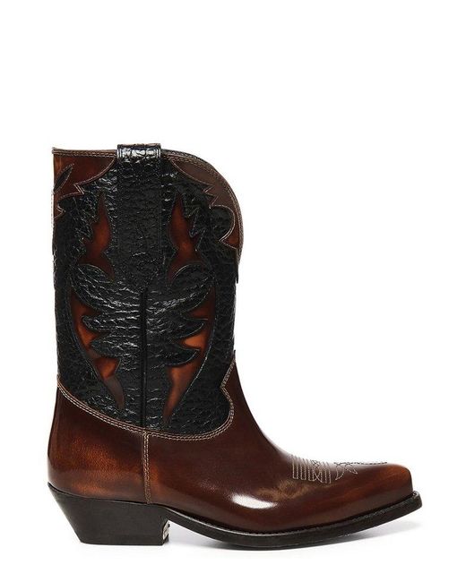 Golden Goose Deluxe Brand Brown Wish Star Boots