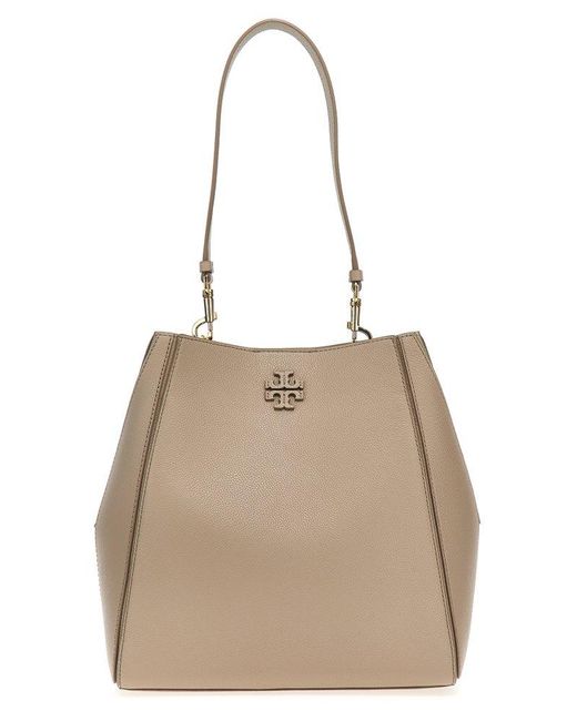 Tory Burch Natural 'Mcgraw' Bucket Bag