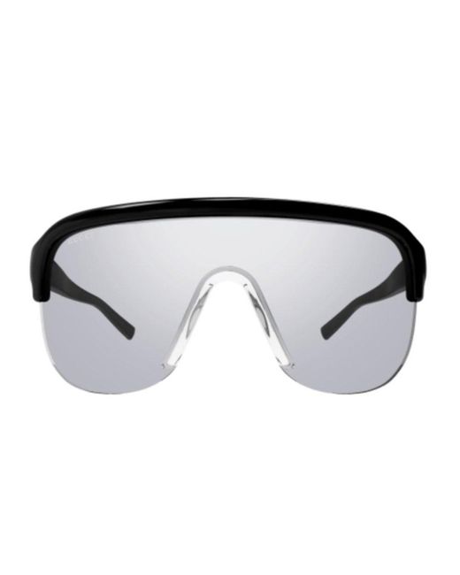 Gucci Black Mask-shaped Frame Sunglasses for men