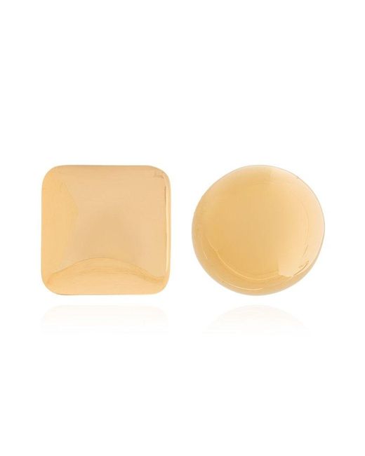 Jacquemus White Square-round Earrings