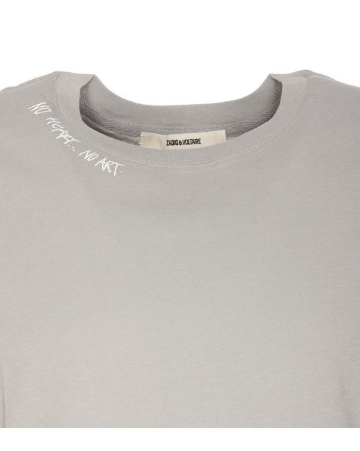 Zadig & Voltaire Gray Zadig & Voltaire T-shirts And Polos for men
