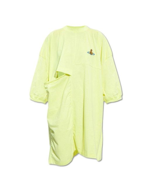 Vivienne Westwood Yellow 'dolly' Oversize T-shirt