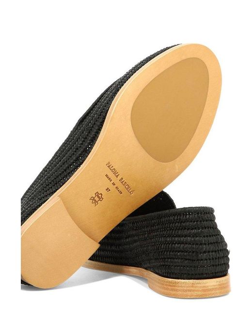 Paloma Barceló Black Amaranta Slip-On Loafers