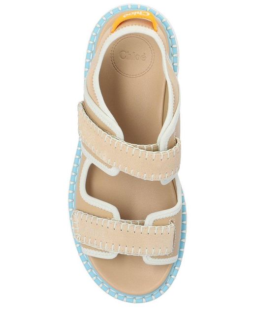 Chloé White ‘Nama’ Platform Sandals
