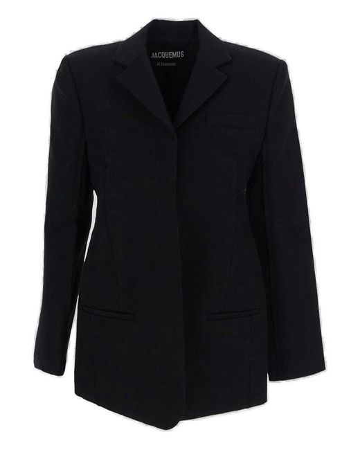 Jacquemus Inside-out Blazer in Black | Lyst
